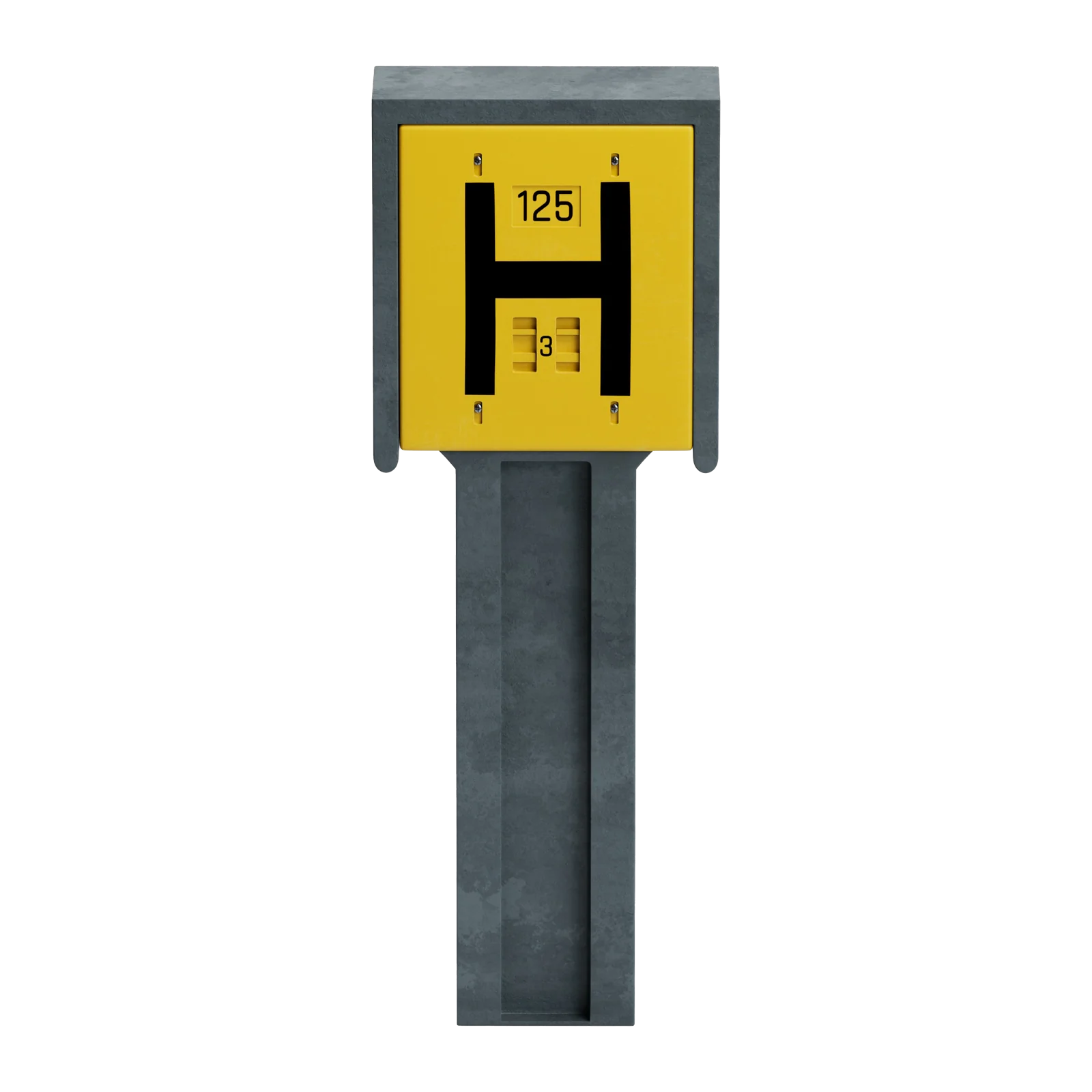 enviroPOST® recycled plastic marker post with hydrant plate