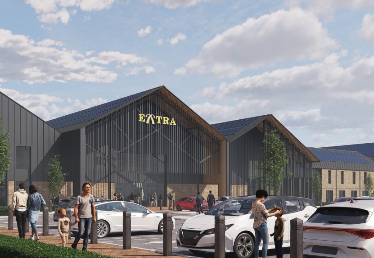 Extra MSA services building at Hartshead Moor on the M62